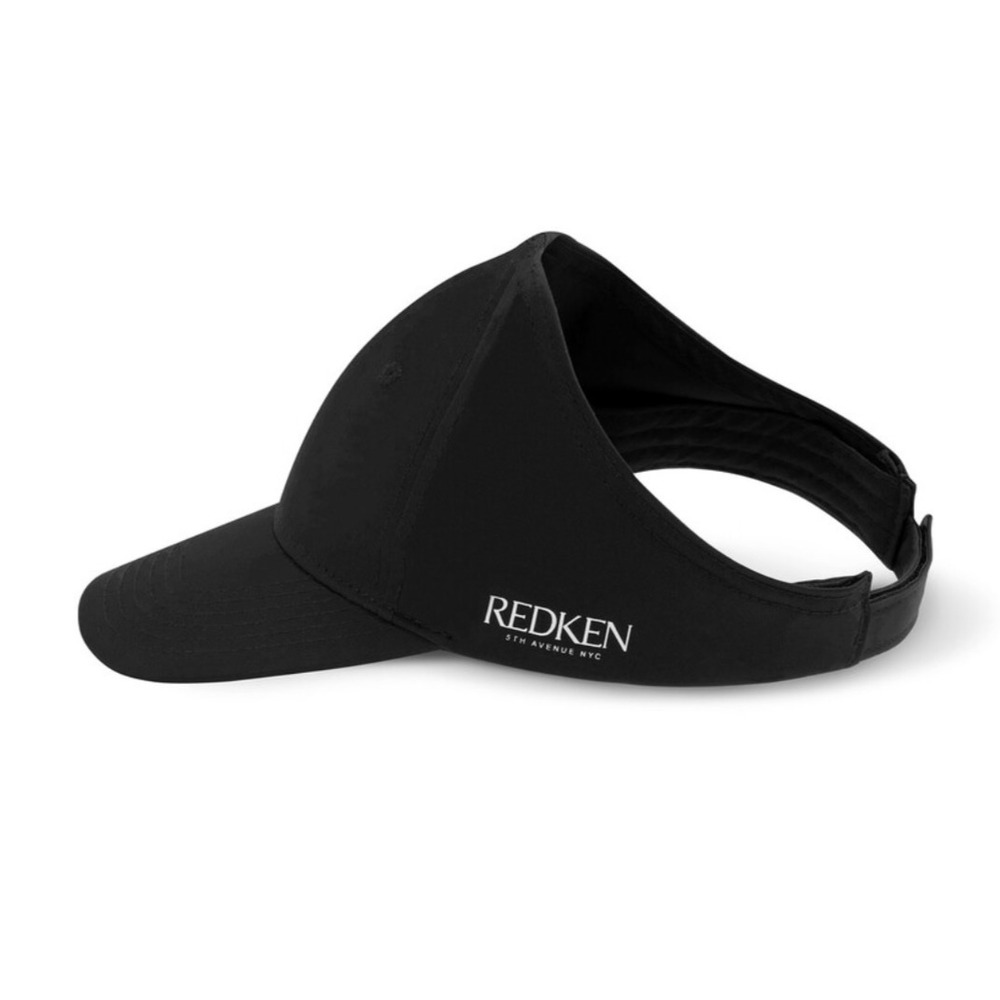 REDKEN 5th Ave Ponytail Cap Promotional Solid Black NWOT Adjustable One Size